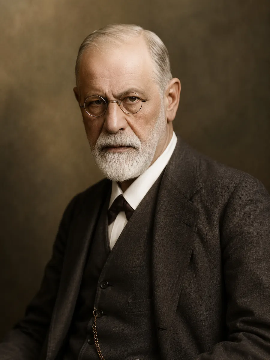 Retrato de Sigmund Freud, fundador da Psicanálise