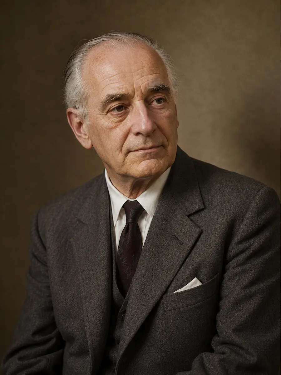 Retrato de Wilfred Bion, psicanalista britânico